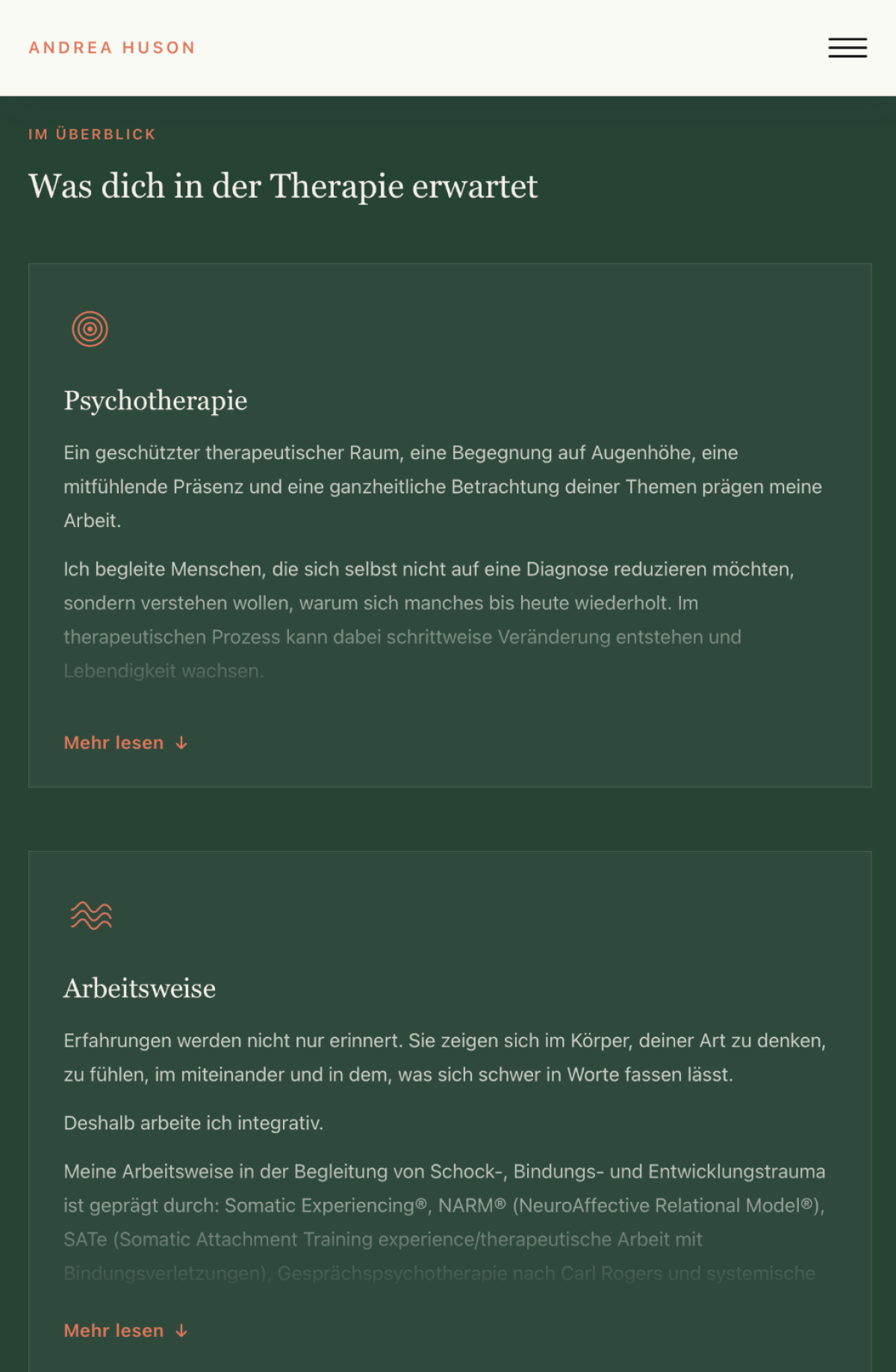 Psychotherapeutin Andrea Huson